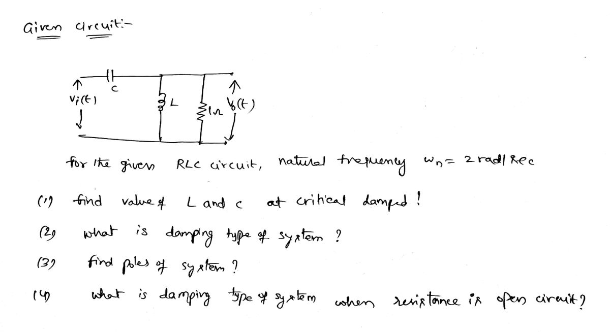 Electrical Engineering homework question answer, step 1, image 1